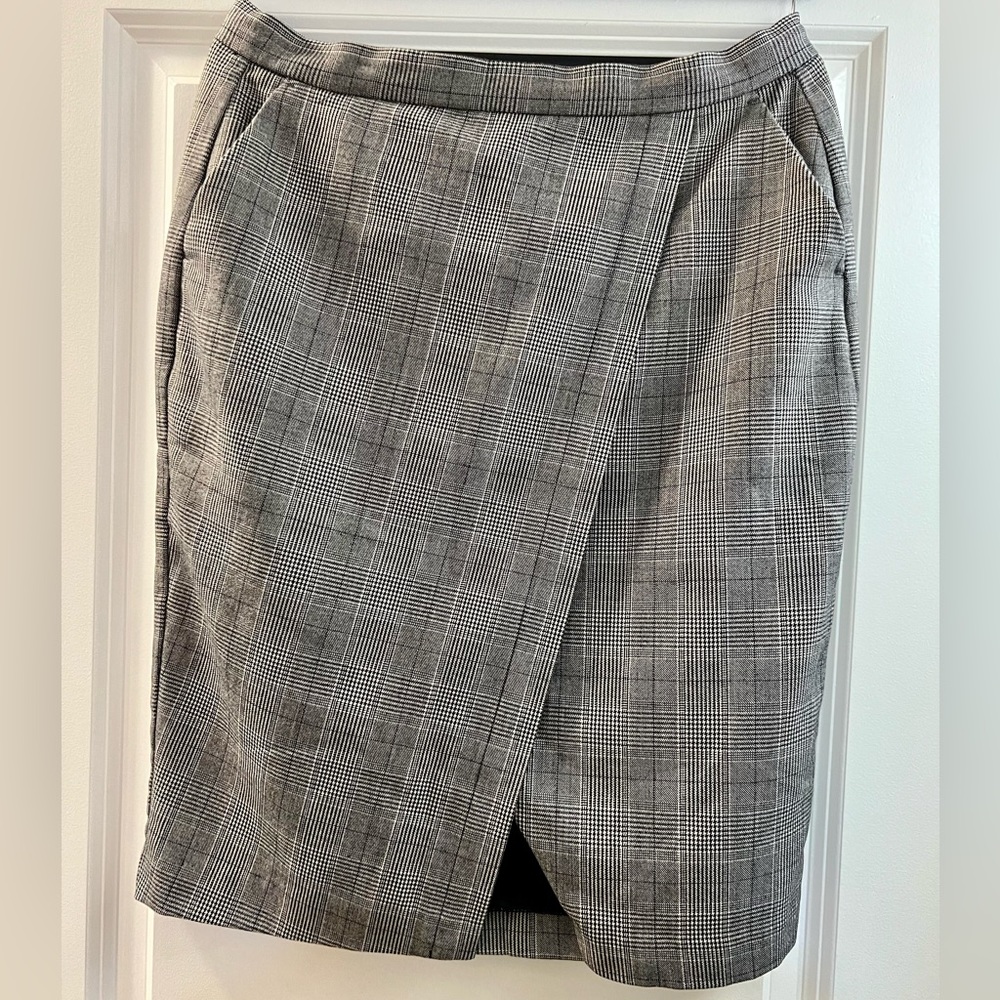 Banana Republic Striped Faux Wrapped Skirt